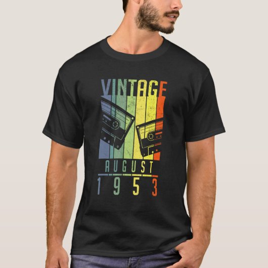 1953年8月ヴィンテージ 69歳 Tシャツ (正面)