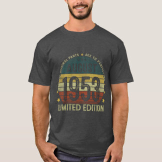1953年8月 70歳 70周年 女の子 Tシャツ