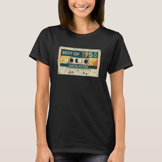 1953最高の年おもしろい69歳誕生日 Tシャツ (正面)
