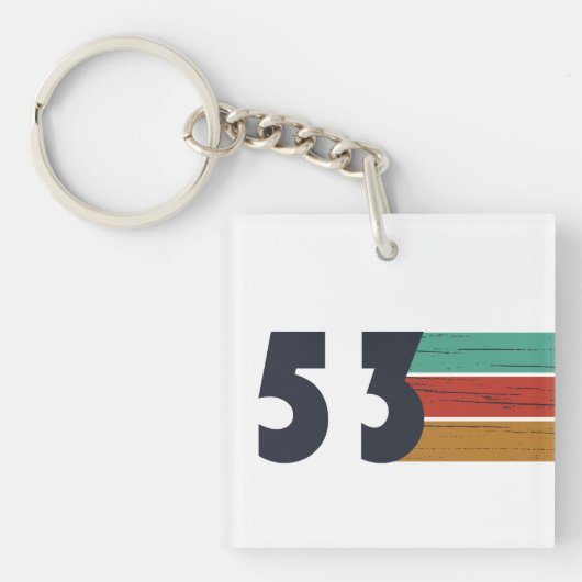 1953生まれ年のヴィンテージ キーホルダー (正面)