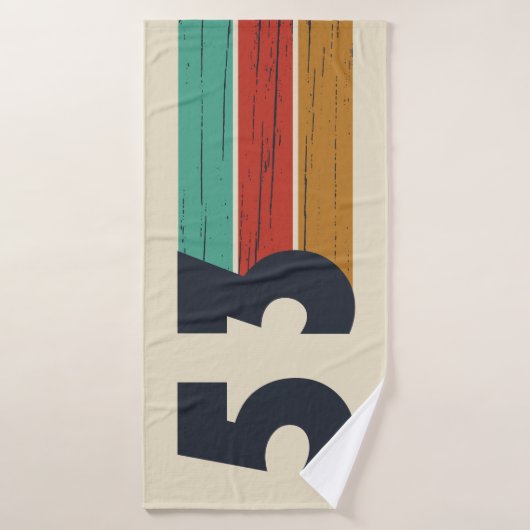 1953生まれ年のヴィンテージ バスタオル (バスタオル)