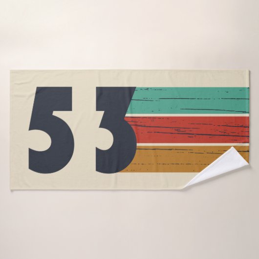 1953生まれ年のヴィンテージ バスタオル (バスタオル)
