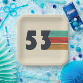 1953生まれ年のヴィンテージ ペーパープレート (パーティー)