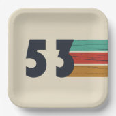 1953生まれ年のヴィンテージ ペーパープレート (正面)