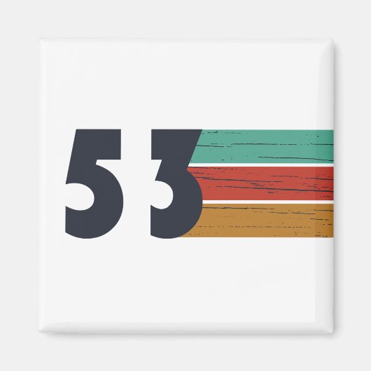 1953生まれ年のヴィンテージ マグネット (正面)