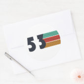 1953生まれ年のヴィンテージ ラウンドシール (封筒)