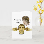 1953生まれ年の誕生日おもしろい事実 カード (黄色い花)