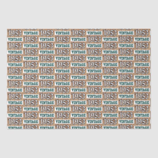 1953生まれ年ティッシュペーパー 薄葉紙 (正面)