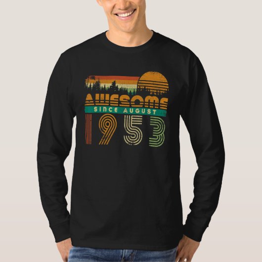 1953素晴らし年威厳がある祖父母誕生日I以来 Tシャツ (正面)