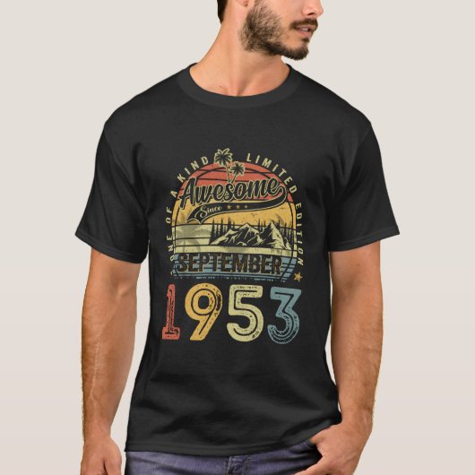 1953素晴らし年9月70日 Tシャツ (正面)
