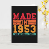 1953誕生日ヴィンテージことわざ カード (黄色い花)