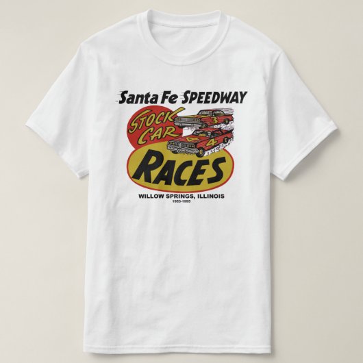 〒1953-1995英国ウィロー春サンタフェ高速ウェイ Tシャツ (デザイン正面)