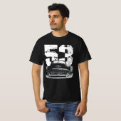 1953 Buick特殊前面グリルシルエット  Tシャツ (正面フル)