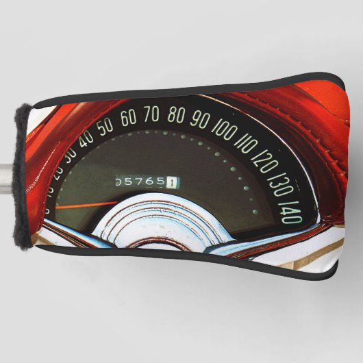 1953 Classic Sports Car Speedometer ゴルフヘッドカバー (正面)