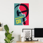 1953 German Election Poster CDU Be on alert ポスター (ホームオフィス)