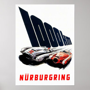 1953 Nurburgring 1000kmヴィンテージ・レース ポスター