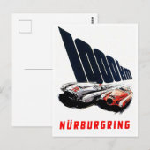 1953 Nurburgring 1000kmヴィンテージ・レース ポストカード (正面/裏面)