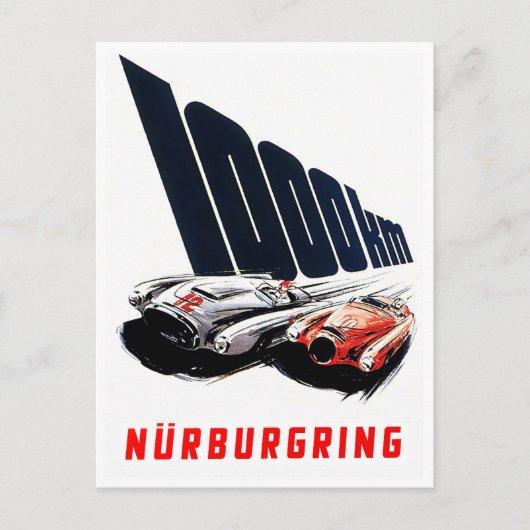 1953 Nurburgring 1000kmヴィンテージ・レース ポストカード (正面)