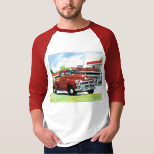 1954の旧式なトラックメンズワイシャツ Tシャツ