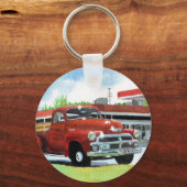 1954アンティークトラックキーチェーン キーホルダー (正面)