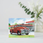 1954アンティークトラック葉書 ポストカード (スタンド正面)