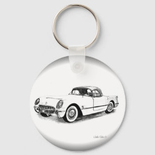 1954シボレーコルベットのキーチェーン キーホルダー