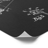 1954デュアルカメラ特許アートスケッチプリント ポスター (角)