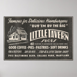 1954メリーランドの小さな居酒屋の店 ポスター