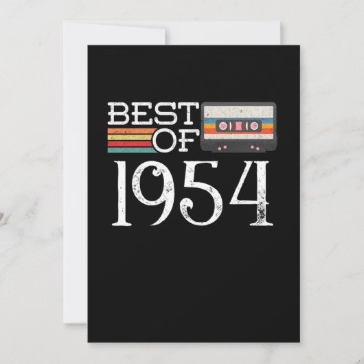1954ヴィンテージ66誕生日アニバーサリーギフト 招待状 (正面)