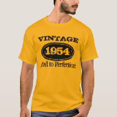 1954完全さ|のヴィンテージの誕生日のTシャツに老化させて Tシャツ (正面)