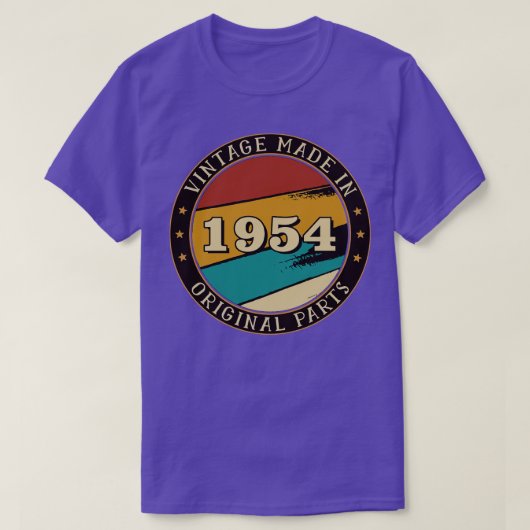 1954年に製造されたヴィンテージ部品オリジナル Tシャツ (デザイン正面)
