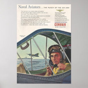 1954年アド・コンベア海軍航空機 ポスター