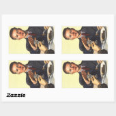 1954年ソ連アンチアルコールポスター 長方形シール (シート)