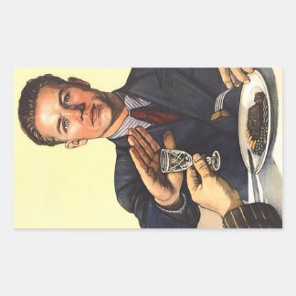 1954年ソ連アンチアルコールポスター 長方形シール