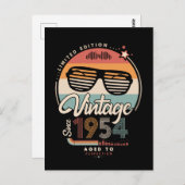 1954年以来のヴィンテージ ポストカード (正面/裏面)