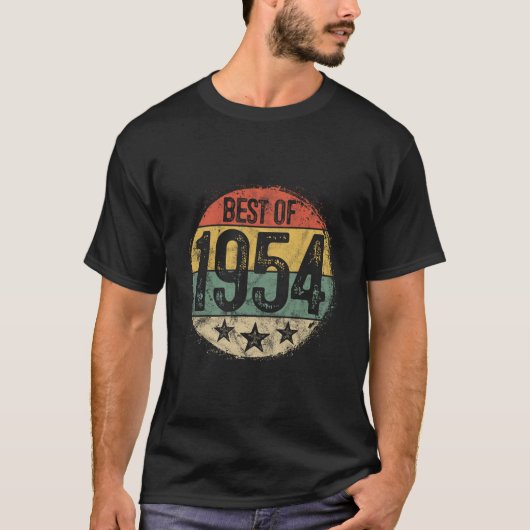 1954年生まれの71歳の男性/女性への誕生日プレゼント Tシャツ (正面)