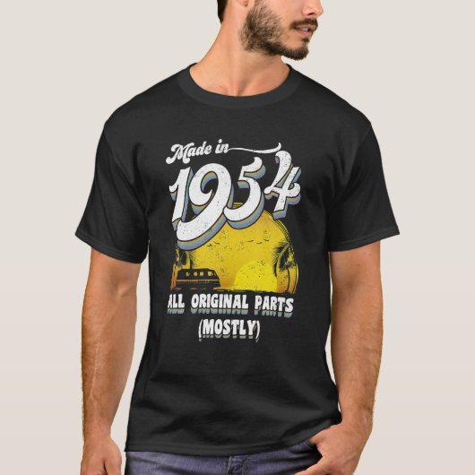 1954年製すべてのオリジナルパーツ70誕生日ギフト Tシャツ (正面)