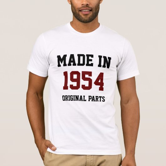 "1954年製、純正パーツ" Tシャツ (正面)