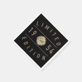 1954年限定版70誕生日 スタンダードカクテルナプキン (角)