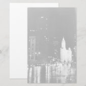 1954年頃： ミシガン通りを下る景色 便箋 (正面/裏面)