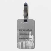 1954年頃:  眺めのミシガン州の道 ラゲッジタグ (裏面縦)