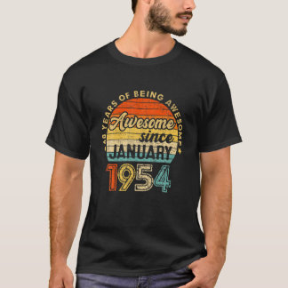 1954年1月68誕生日ギフト68年 Tシャツ