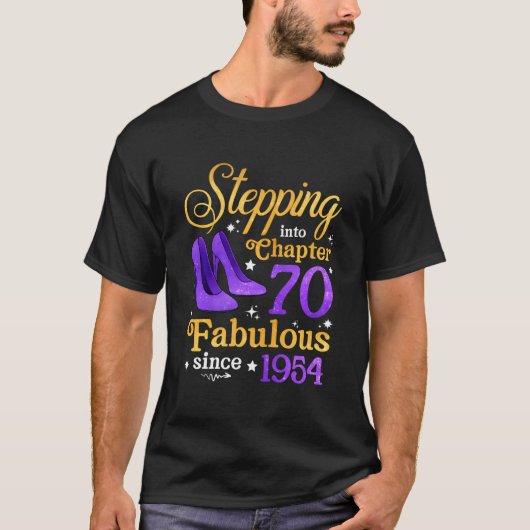 1954年70年代以来の70章へのステップイン Tシャツ (正面)