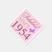 1954年70誕生日以来の素晴らしい スタンダードカクテルナプキン (角)