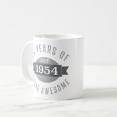 1954年70誕生日素晴らし コーヒーマグカップ (正面左)