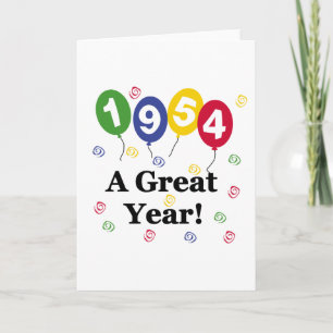1954年A年素晴らし誕生日 カード