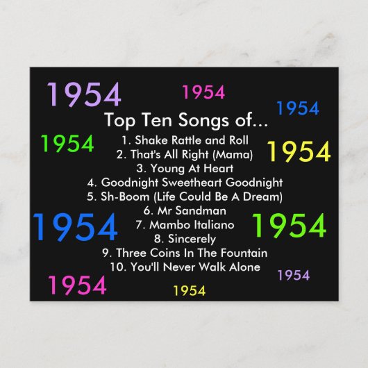 1954曲 ポストカード (正面)