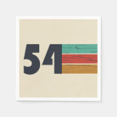 1954生まれ年のヴィンテージ誕生会 スタンダードカクテルナプキン (正面)