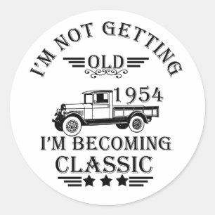 1954生まれ年のヴィンテージ70歳の誕生日はギフトを祝う ラウンドシール