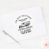 1954生まれ年のヴィンテージ70歳の誕生日はギフトを祝う ラウンドシール (封筒)